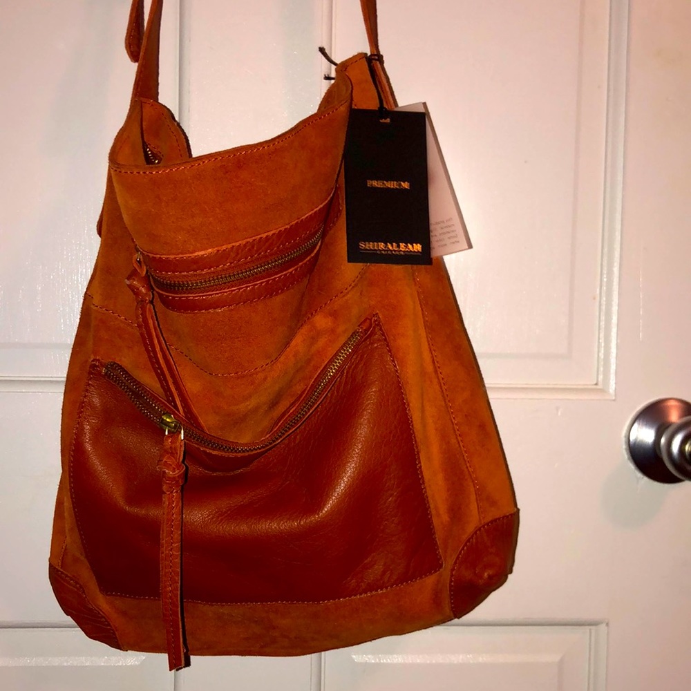 Leather Over the shoulder tote